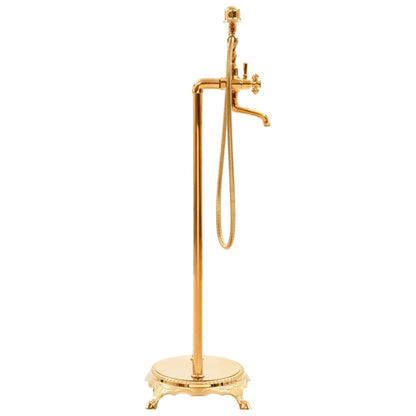 Rubinetteria A Colonna Per Vasca Bagno Acciaio Inox 99,5Cm