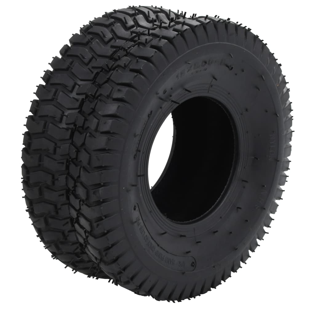 Ruote Per Carriola 2 Pz 15X6.00-6 4Pr Gomma