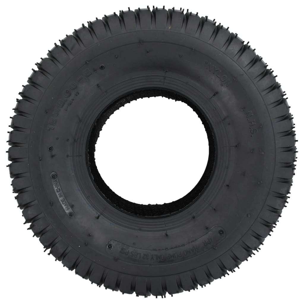 Ruote Per Carriola 2 Pz 15X6.00-6 4Pr Gomma