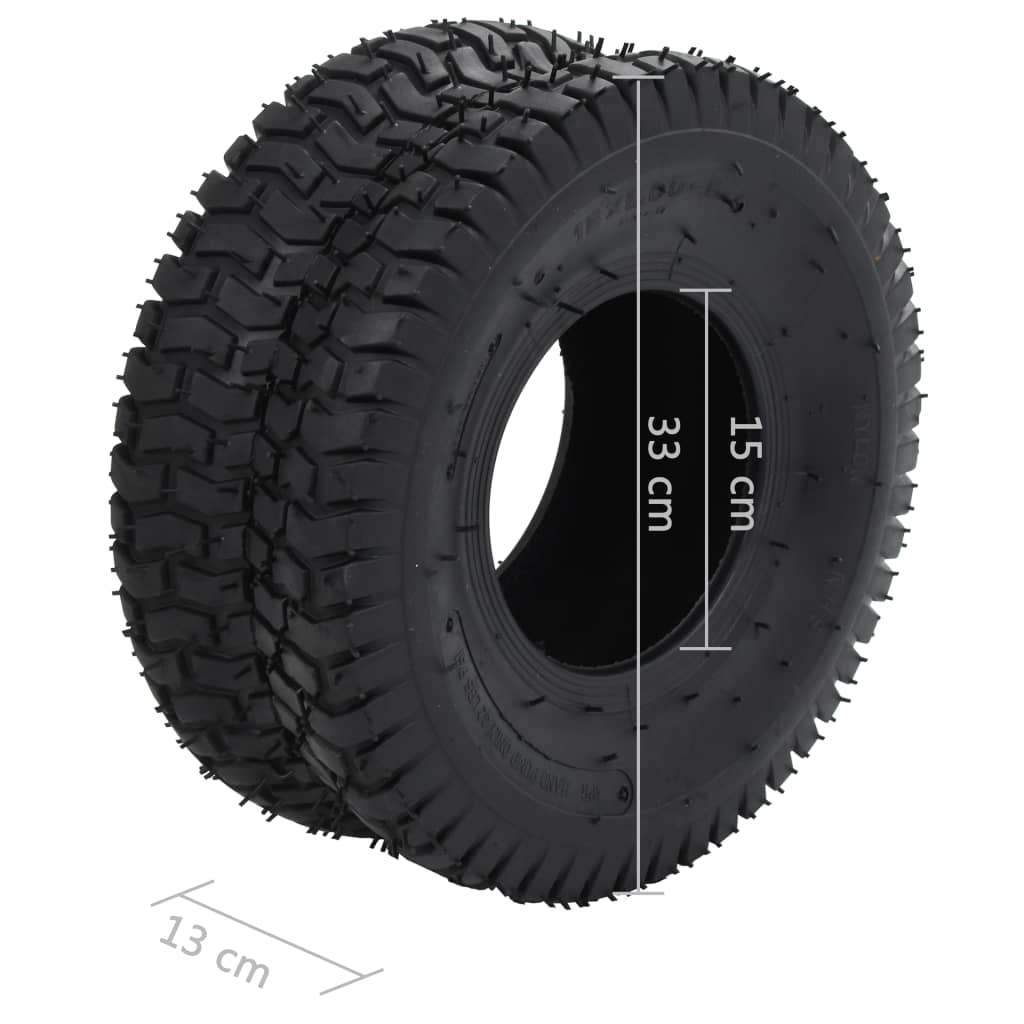 Ruote Per Carriola 2 Pz 15X6.00-6 4Pr Gomma