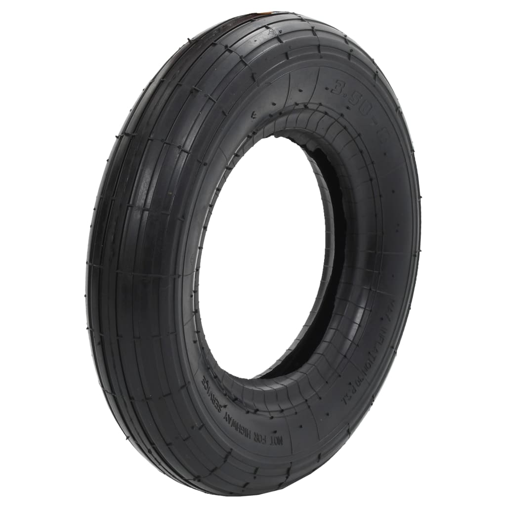 Ruota Per Carriola 3,50-8 4Pr Gomma