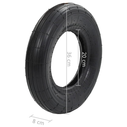 Ruota Per Carriola 3,50-8 4Pr Gomma