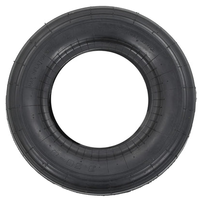 Set Ruote E Camere D'aria Per Carriola 4 Pz 3.50-8 4Pr Gomma