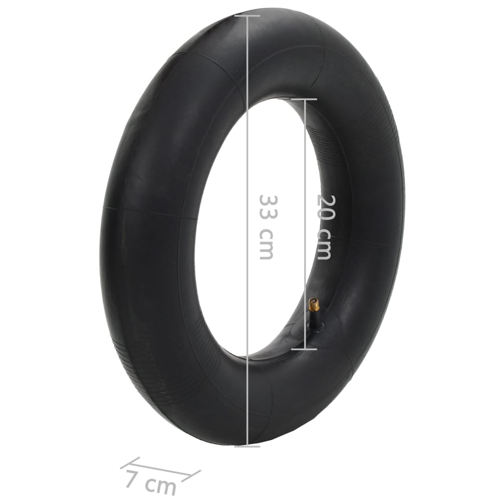 Camere D'aria Carriola 2Pz 3.50-8/16X4/4.00-8/400X100 Gomma