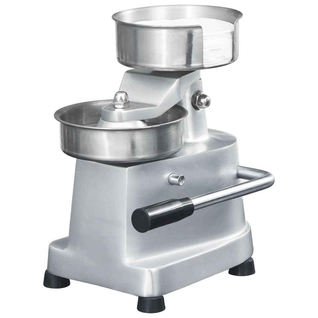 Pressa Per Hamburger Con 500 Fogli Carta Cerata Alluminio 13 Cm