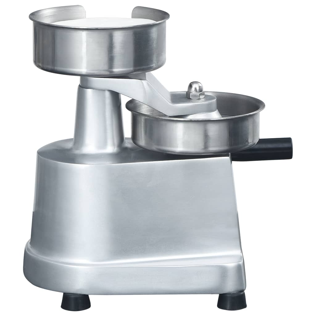 Pressa Per Hamburger Con 500 Fogli Carta Cerata Alluminio 13 Cm