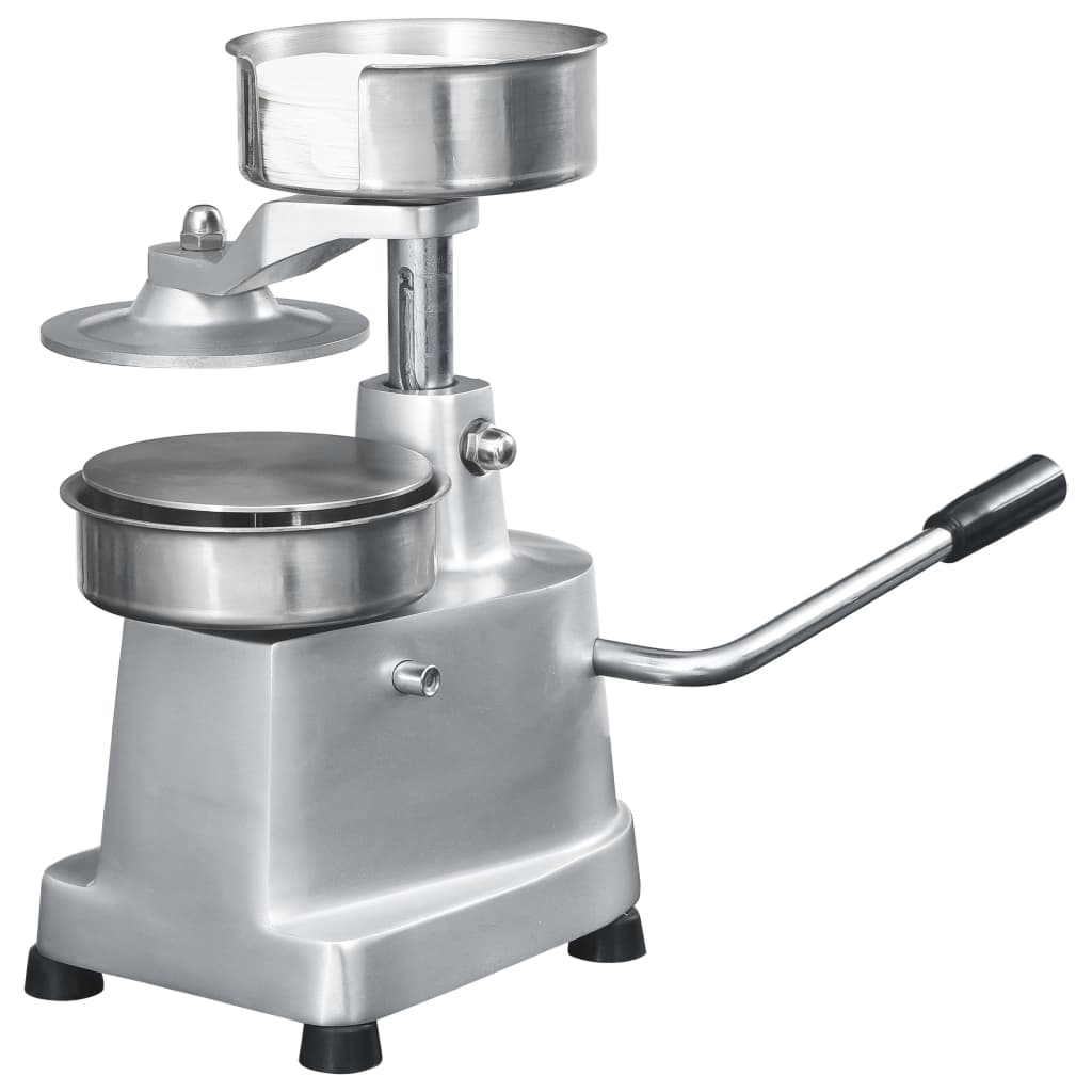 Pressa Per Hamburger Con 500 Fogli Carta Cerata Alluminio 13 Cm