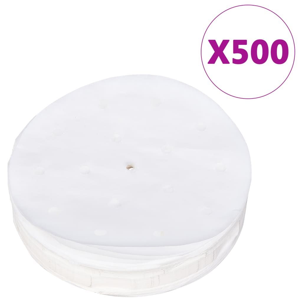 Pressa Per Hamburger Con 500 Fogli Carta Cerata Alluminio 13 Cm