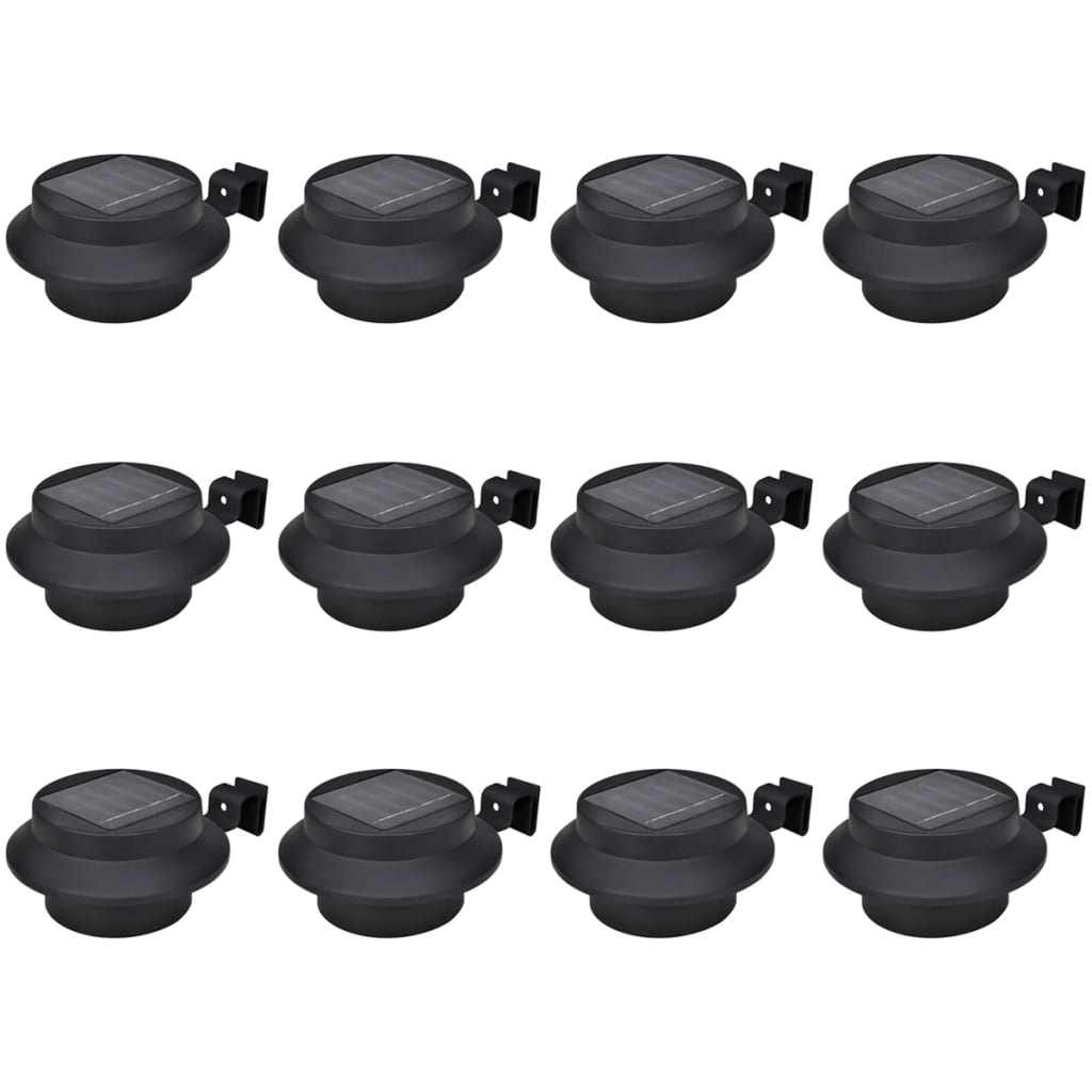 Lampade Solari Da Esterno Per Recinzioni 12 Pz Led