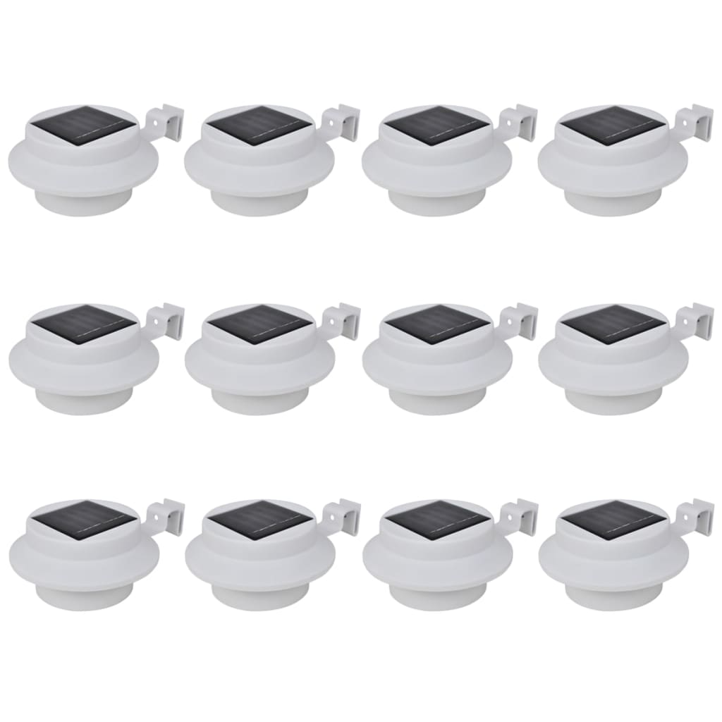 Lampade Solari Da Esterno Per Recinzioni 12 Pz Led