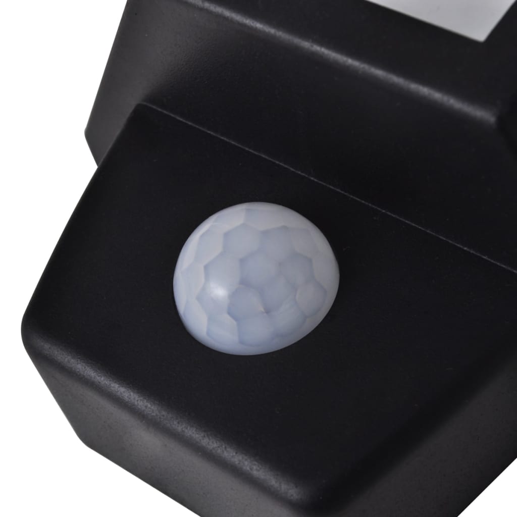 Lampade Solari A Parete 2 Pz Con Sensore Movimento Nere