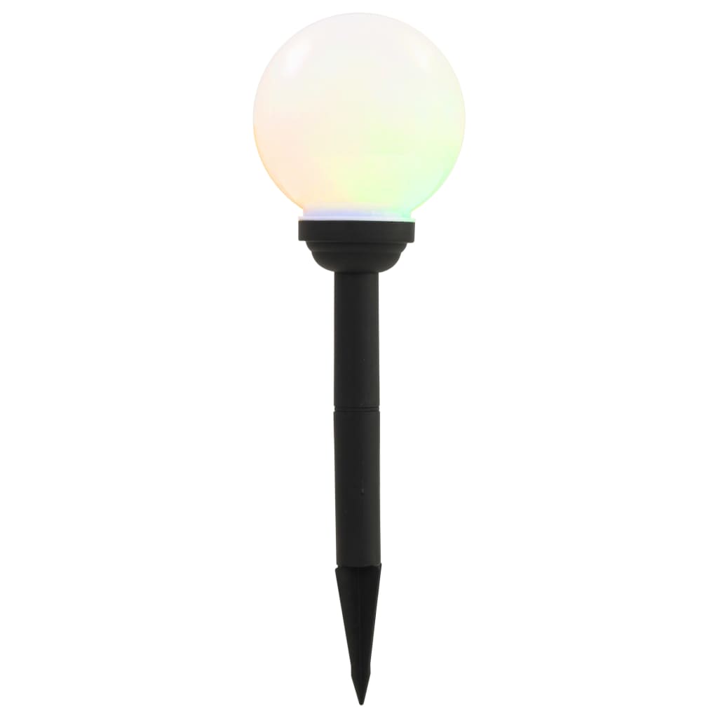 Lampade Solari Da Esterno 8 Pz Led Sferiche 15 Cm Rgb
