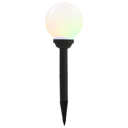 Lampade Solari Da Esterno 8 Pz Led Sferiche 15 Cm Rgb