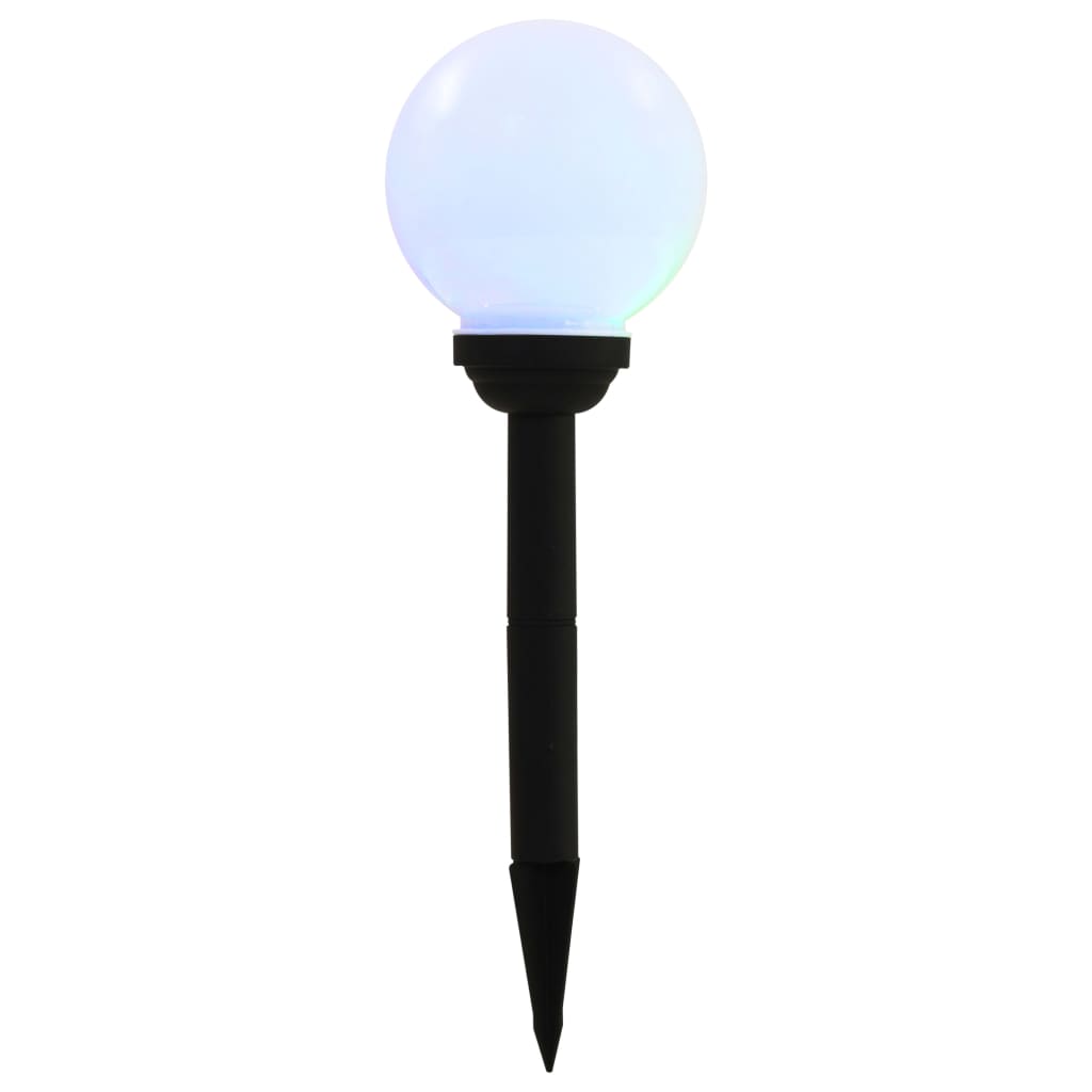 Lampade Solari Da Esterno 8 Pz Led Sferiche 15 Cm Rgb