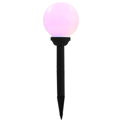 Lampade Solari Da Esterno 8 Pz Led Sferiche 15 Cm Rgb