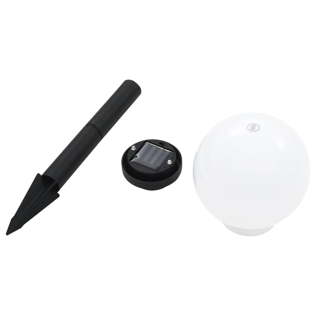 Lampade Solari Da Esterno 8 Pz Led Sferiche 15 Cm Rgb