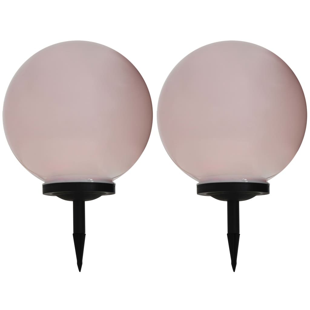 Lampade Solari Da Esterno 2 Pz Led Sferiche Rgb