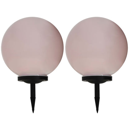 Lampade Solari Da Esterno 2 Pz Led Sferiche Rgb