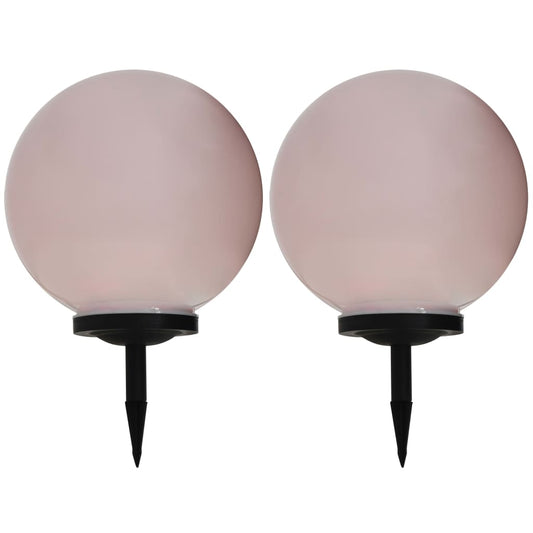 Lampade Solari Da Esterno 2 Pz Led Sferiche Rgb