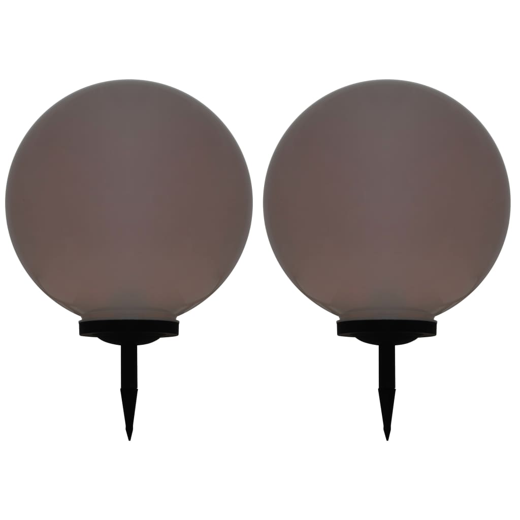 Lampade Solari Da Esterno 2 Pz Led Sferiche Rgb