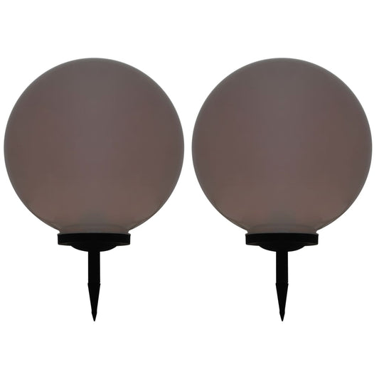 Lampade Solari Da Esterno 2 Pz Led Sferiche Rgb