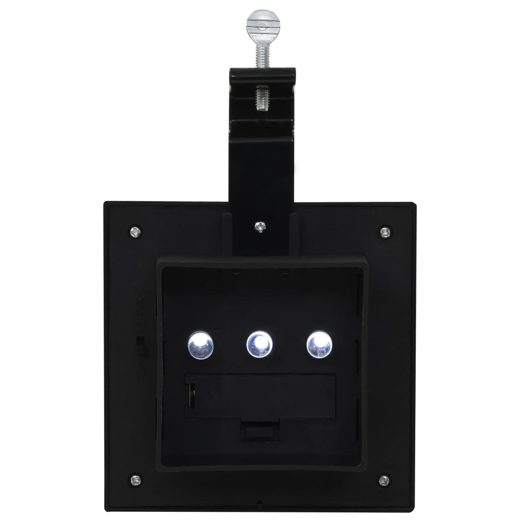 Lampade Solari Da Esterno 12 Pz Led Quadrate 12 Cm Nere