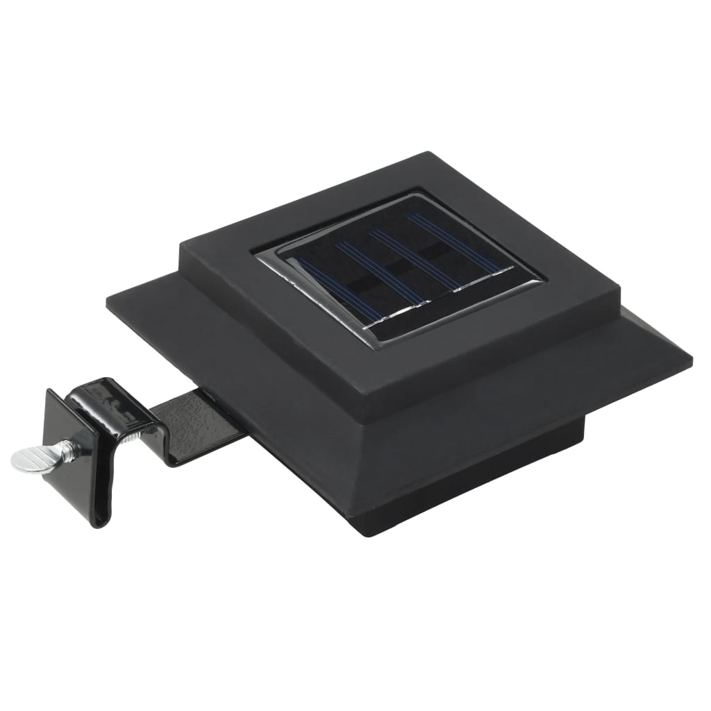 Lampade Solari Da Esterno 12 Pz Led Quadrate 12 Cm Nere