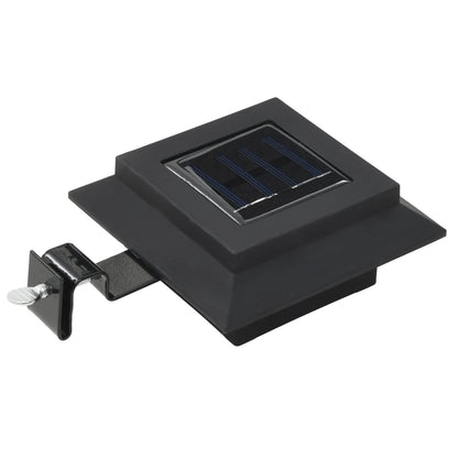 Lampade Solari Da Esterno 12 Pz Led Quadrate 12 Cm Nere