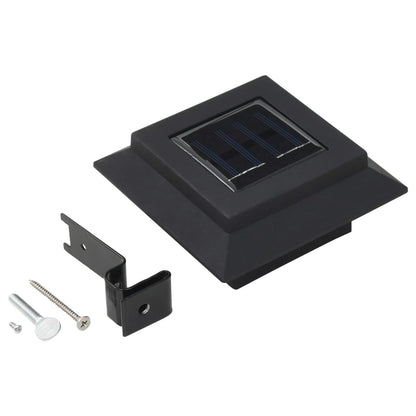 Lampade Solari Da Esterno 12 Pz Led Quadrate 12 Cm Nere