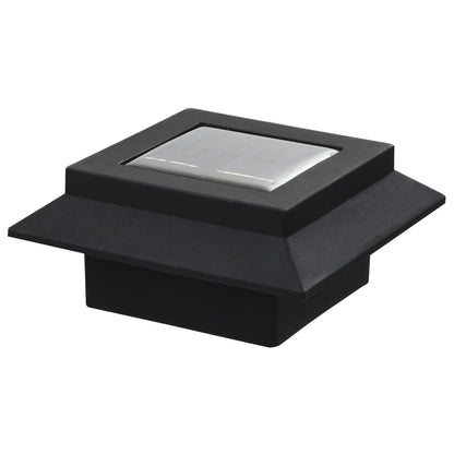 Lampade Solari Da Esterno 12 Pz Led Quadrate 12 Cm Nere