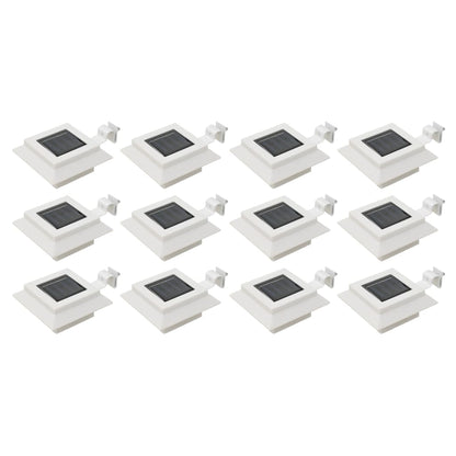 Lampade Solari Da Esterno 12 Pz Led Quadrate 12 Cm Nere