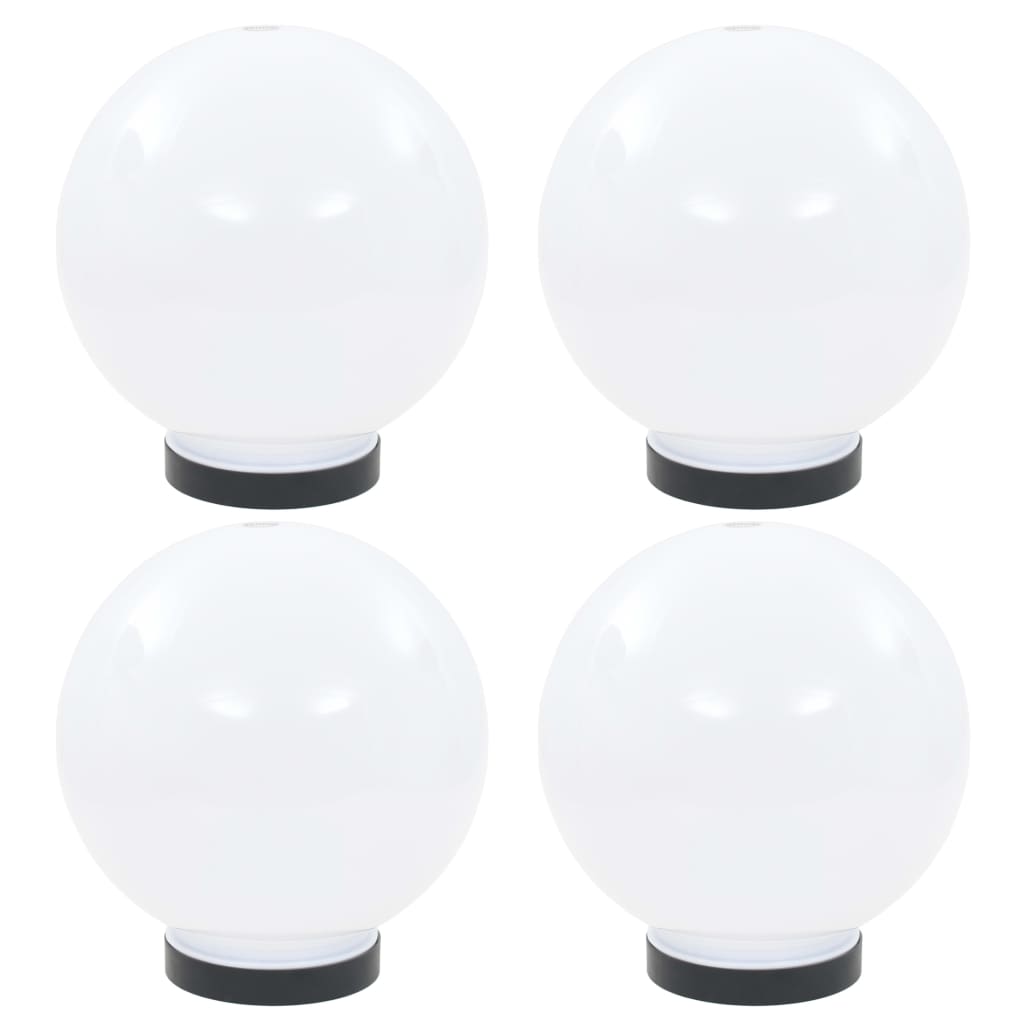 Set Lampade A Led Sferiche 4 Pz In Pmma