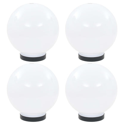 Set Lampade A Led Sferiche 4 Pz In Pmma