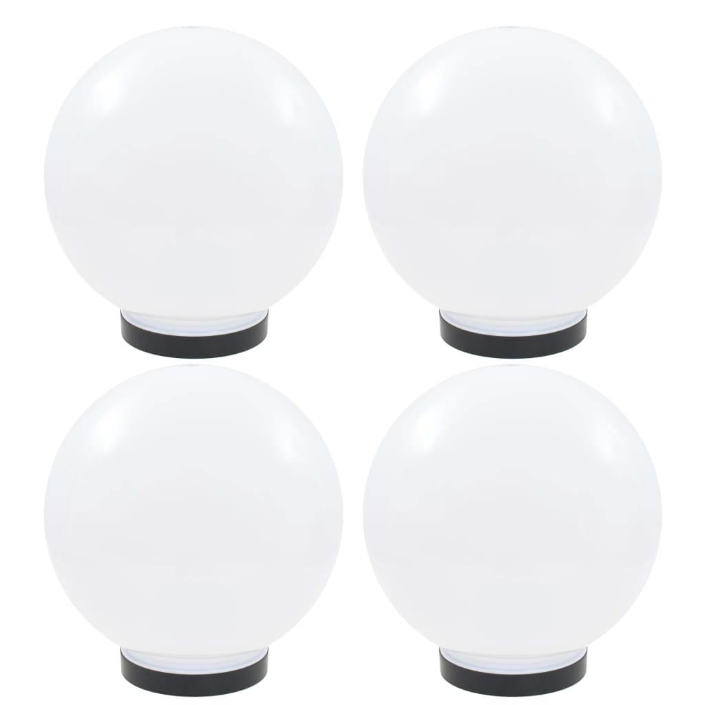 Set Lampade A Led Sferiche 4 Pz In Pmma