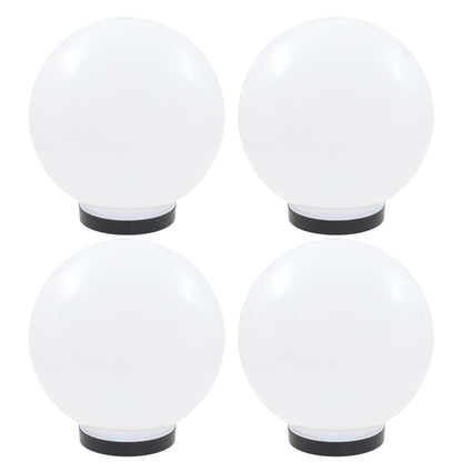 Set Lampade A Led Sferiche 4 Pz In Pmma