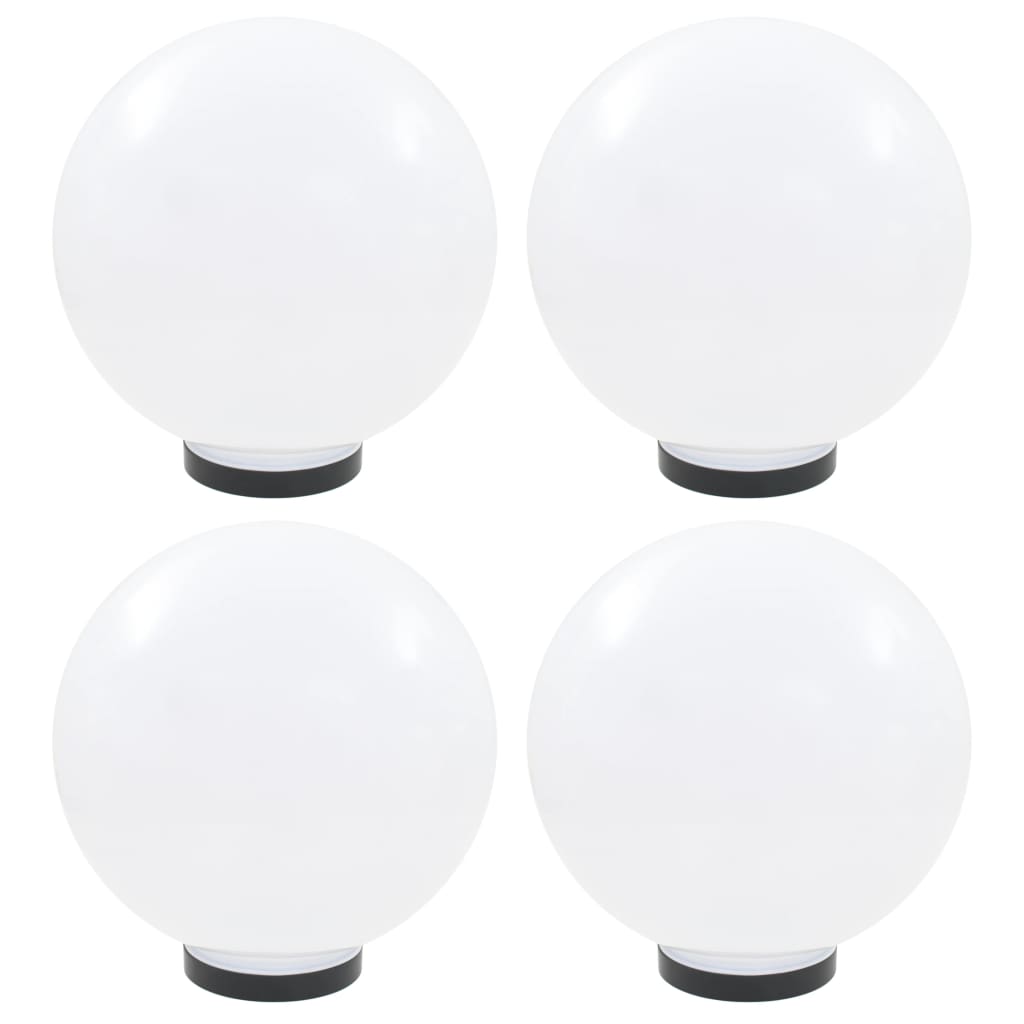 Set Lampade A Led Sferiche 4 Pz In Pmma