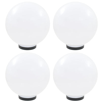 Set Lampade A Led Sferiche 4 Pz In Pmma