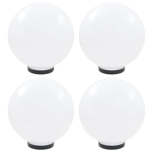 Set Lampade A Led Sferiche 4 Pz In Pmma