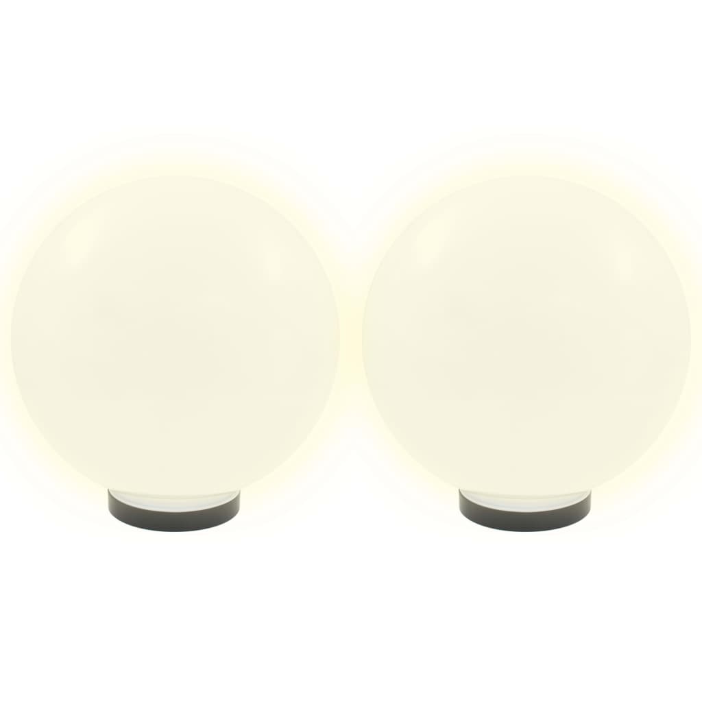 Set Lampade A Led Sferiche 4 Pz In Pmma