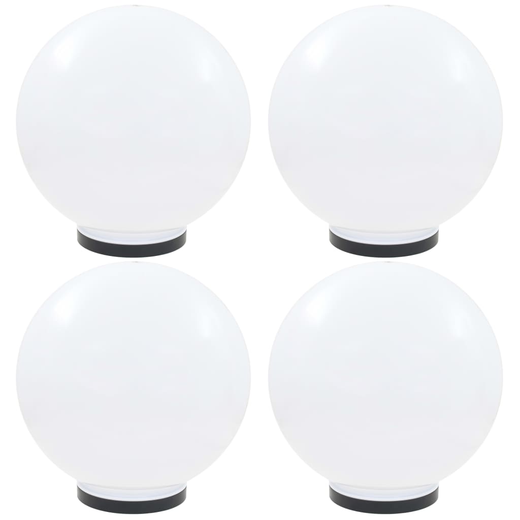 Set Lampade A Led Sferiche 4 Pz In Pmma