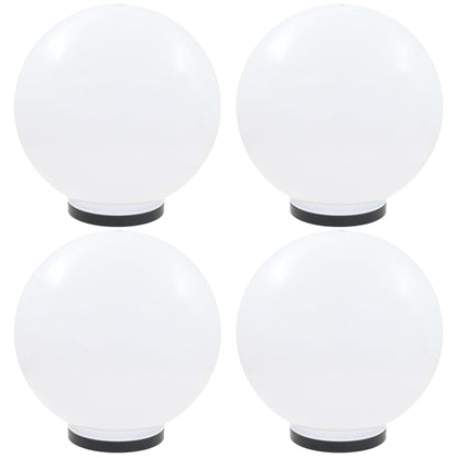 Set Lampade A Led Sferiche 4 Pz In Pmma