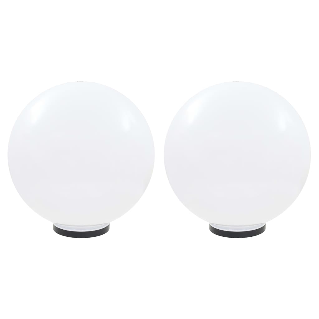 Set Lampade A Led Sferiche 2 Pz 50 Cm In Pmma