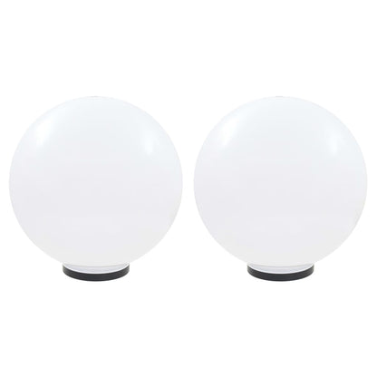 Set Lampade A Led Sferiche 2 Pz 50 Cm In Pmma