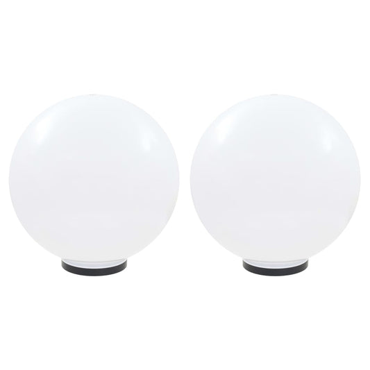 Set Lampade A Led Sferiche 2 Pz 50 Cm In Pmma