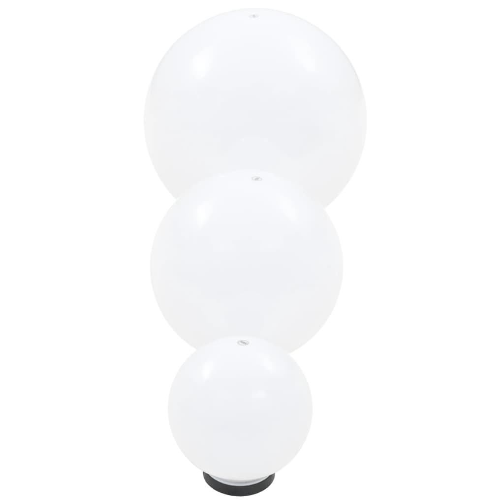 Set Lampade A Led Sferiche 6 Pz 20/30/40 Cm In Pmma