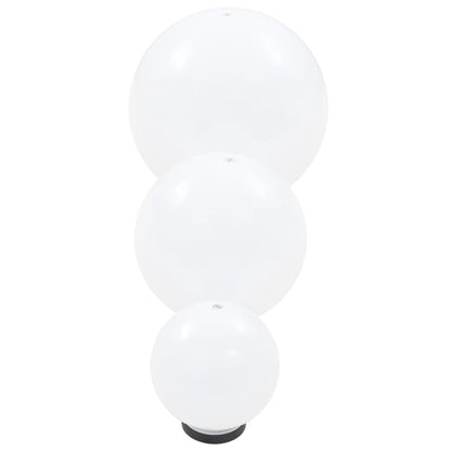 Set Lampade A Led Sferiche 6 Pz 20/30/40 Cm In Pmma
