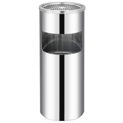 Pattumiera Con Posacenere Da Albergo 30 L Acciaio Inox