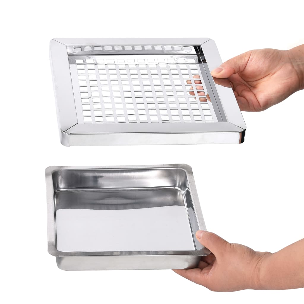 Pattumiera Con Posacenere Da Albergo Acciaio Inox