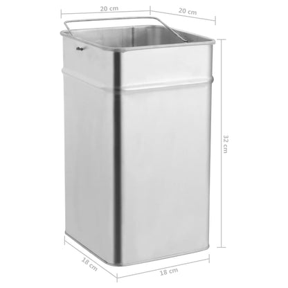 Pattumiera Con Posacenere Da Albergo Acciaio Inox