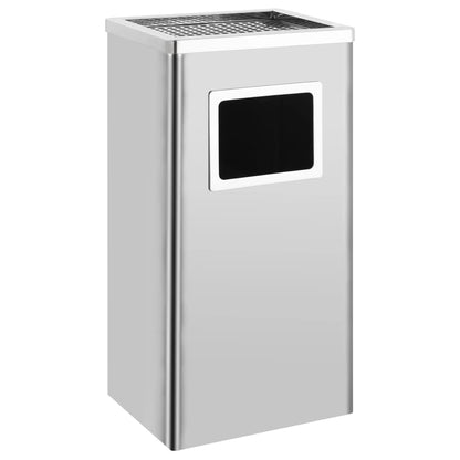 Pattumiera Con Posacenere Da Albergo Acciaio Inox